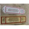Image 2 : 5 Metal Thermometers All w Adv Biggest is 4" x 13"