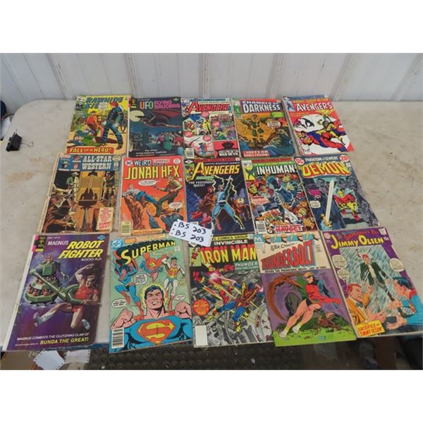 15 Various COmics 15 Cents & Up DC Marvel, Modern & Gold Key