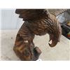 Image 3 : Wooden Carved Eagle 21`" H X 36"