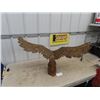 Image 4 : Wooden Carved Eagle 21`" H X 36"
