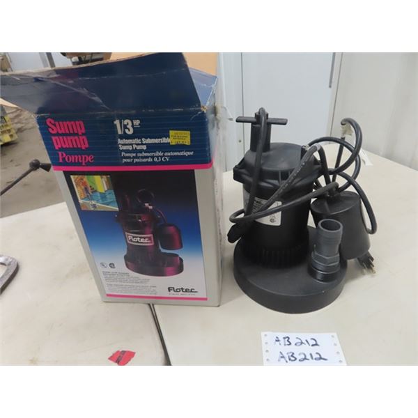 Flotec Sump Pump 1/ 2 HP