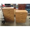 Image 1 : 2 Modern Dresers 1) 5 Drawer 46" x 30: X 18.5" & 1) 38" x 30" x 18.5"