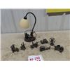 Image 1 : 7 Pencil Sharpener Collectibles & Lamp w Figurines