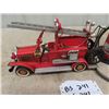 Image 2 : Gas Bopwser Decanter 28" Tall & Metal Firetruck Display 12" Long