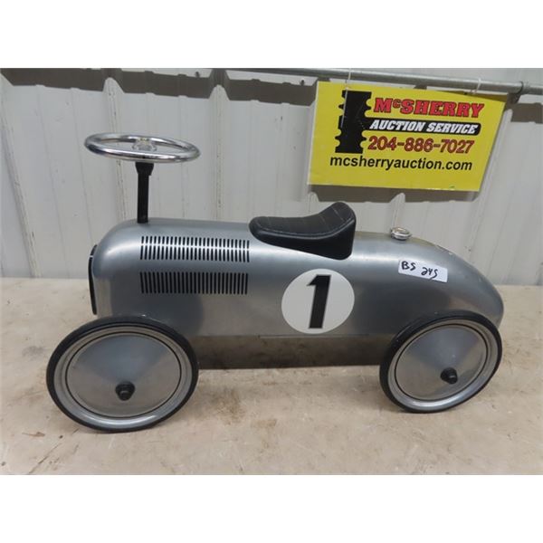 Metal Ride on Race Car 30" Long