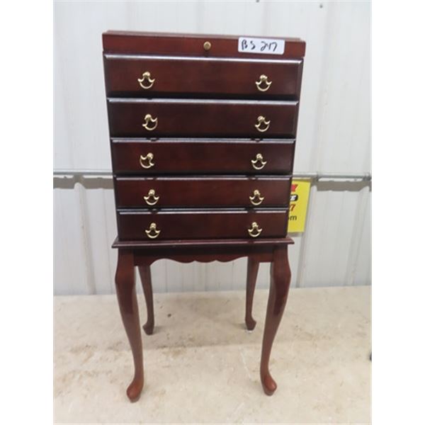 Cutlery Armoir or Jewlery Cabinet 35" x 15" x 11"