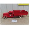 Image 1 : Pressed Metal Truck - Repainted w/ Mobil Oil Decal 23" Long