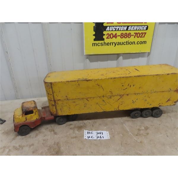 Husky Metal Semi-Truck & Trailer 30" Long