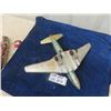 Image 4 : 1960's Tin Toy Airplane Comet Jetliner 15" Length 19" Wingspan. Made in Japan