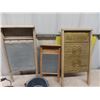 Image 2 : 3 Washboards, Antique Copper Kettle & Graniteware