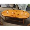 Image 3 : Cabin Pine Coffee Table 17" x 48" x 22" & 2 End Tables 21" x 16.5" x 25"