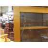 Image 5 : 2 pc. Maple Stepback Kitchen Cupboard 74" x 42" x 18" - glass cracked in one spot