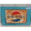 Image 1 : Metal Embossed Pepsi Sign 14.5" x 24"