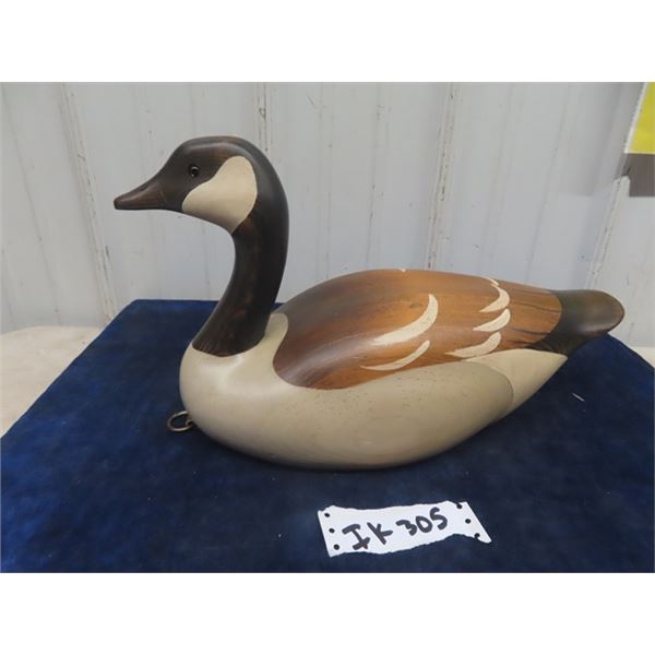 Remington Wooden Goose Decoy 10" High x 10" Long
