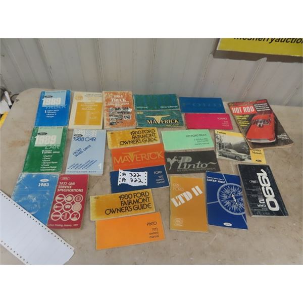 22 Auto manuals mainly 70's & 80's