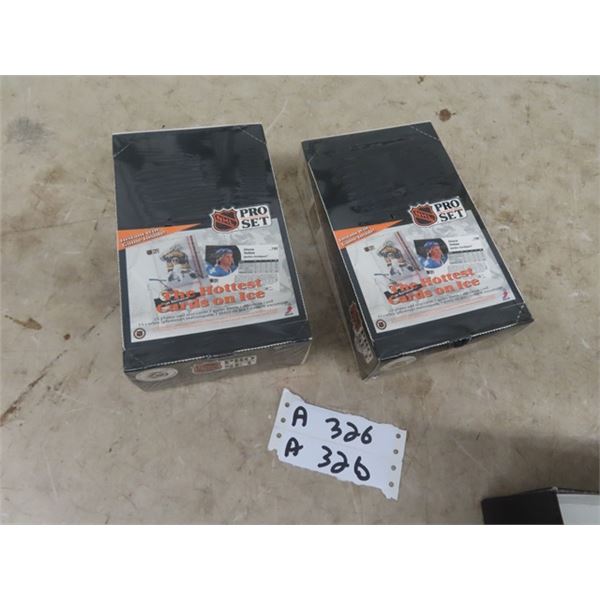 2 Factory Sealed Pro-Set Hockey Card Packages