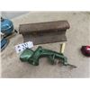 Image 3 : 2 Coleman Gas Irons & Rail Line Anvil & Grinder