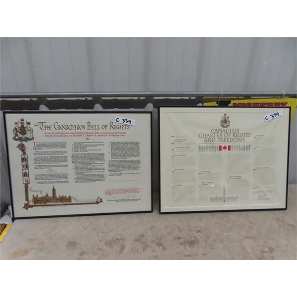 2 Frmed Canadian Bill of Rights