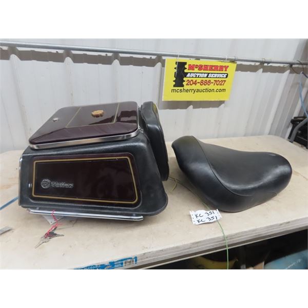Vetter Hard Touring Saddle Bag w/ seat & key