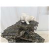 Image 3 : Polar Bear Stone Statue 13" High 12" Wide