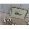 Image 3 : Bedroom hanging Light & Tray w/ Fox Hunt Picture & Wall Light Fixture