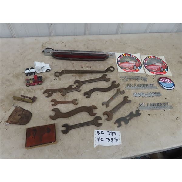 Wrenches, Auto Emblems, Snap-on Stickers plus more