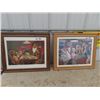 Image 1 : 2 Poker Playing Dog Pictures 20" x 23"