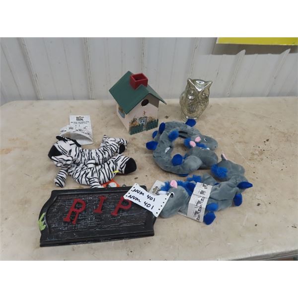 Bird House, Light up Owl, Halloween Decor, Skate Guard