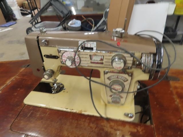 Hallmark Cabinet Sewing Machine - wood could be restained - McSherry ...