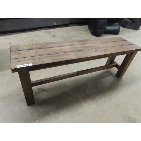 Wooden Bench 18" x 52" x 13"