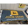 Image 1 : John Deere Snowmobile Flag - New Old Stock 34" x 58"