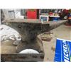 Image 2 : Approx. 150 lbs Anvil attached to a heavy Duty Metal Shop Table 35" high 34" x 34" anvil - 11" high 