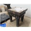 Image 5 : Approx. 150 lbs Anvil attached to a heavy Duty Metal Shop Table 35" high 34" x 34" anvil - 11" high 