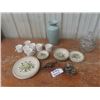 Image 1 : Johnson Bros. Dishes, Old Granite Vase & Candy Dish