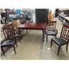 Image 1 : Dining Room Table 42" x 60" & 4 Chairs - 2 are Captain chairs