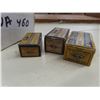 Image 3 : 3 VIntage Ammo cases- CiL 25 Colt, CiL 22 Long , CiL 22 Short with 150 rounds