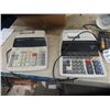 Image 2 : 2 Adding Machines & Box of Calculator Paper Light w/ Clamp