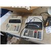 Image 7 : 2 Adding Machines & Box of Calculator Paper Light w/ Clamp