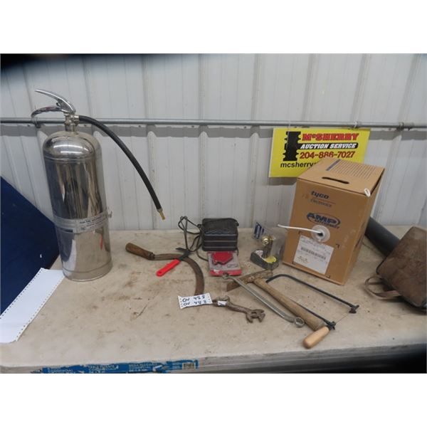 Fire Extinguisher, Welding Magnet, Engine Magnet Heater, Telephone Wire plus More...