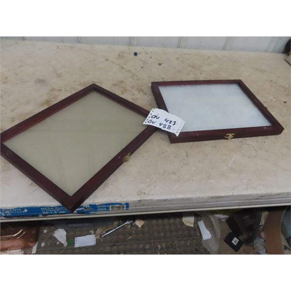 2 Table Top Display Case 1" x 11" x 14"