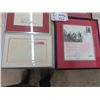 Image 2 : Prime Minister Trudeau + Queen Elizabeth framed w Certificate & Envelope