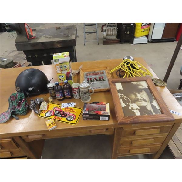 HJC Motorcycle Helmut Size XL, Event Beer Bottle & Can, Nutcracker, 1-/18 scale Harley plus more