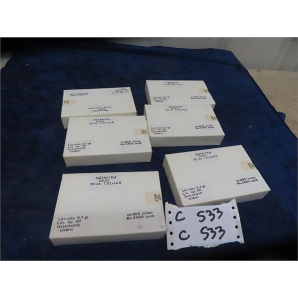 Ammo 7.62 x 54 R 120 Rounds