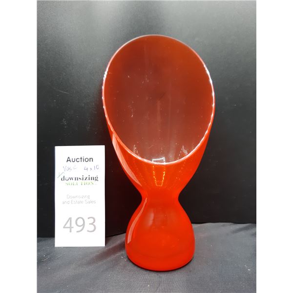 Vintage Glass Vase Cat A