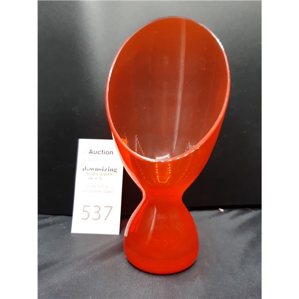 Vintage Glass Vase Cat A