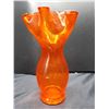 Image 2 : Vintage Organge Glass Vase Cat A