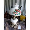 Image 1 : Painted Milk Glass Lamp Cat B