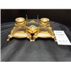 Image 1 : Antique Inkwells and stand Cat A