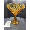 Image 1 : Amber Glass Footed Dish Cat A