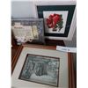 Image 3 : Asst framed artwork, framed petit point